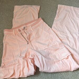 American Eagle cargo pants 0 regular orangey pink